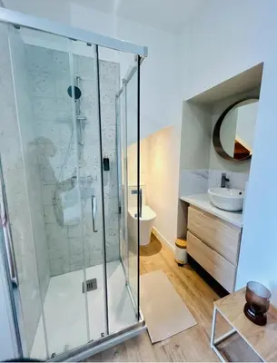 Salle de bains dans l'établissement Mini Studio Tout confort - accès facile Nantes et Vendée