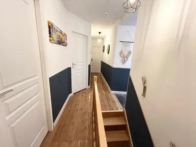 Coin salon dans l'établissement Jolie maison familiale 14 personnes