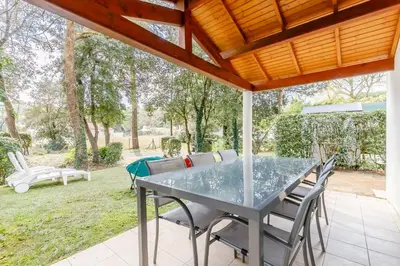 Jardin de l'établissement Le 113 Dunes - Jardin parking proche plage