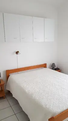 Un ou plusieurs lits dans un hébergement de l'établissement Charmante maison F3 proximité plage