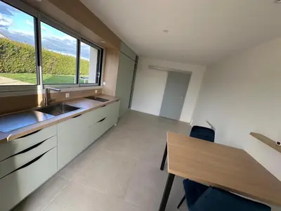 Cuisine ou kitchenette dans l'établissement Studio