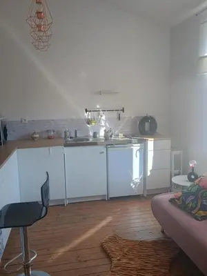 Cuisine ou kitchenette dans l'établissement Studio centre bourg