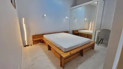 Un ou plusieurs lits dans un hébergement de l'établissement Appartement T2 avec Balcon, Parking Privée à 2min de la plage, Rue Piétonne