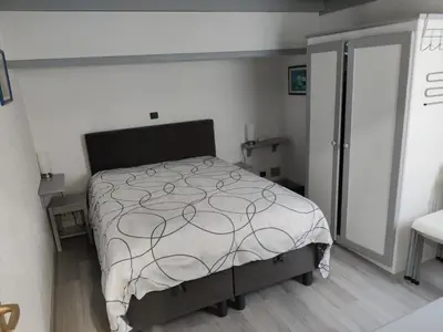 Un ou plusieurs lits dans un hébergement de l'établissement VILLA 3 chbres Vue mer maison avec piscine ds residence proche commodites et plages de sable