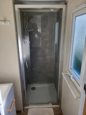 Salle de bains dans l'établissement Gîte Sous le Tilleul