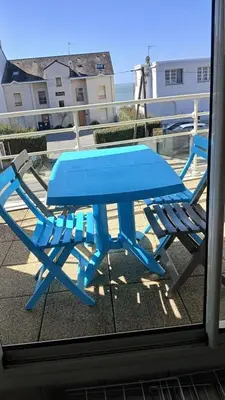 Balcon ou terrasse dans l'établissement Résidence Argos - Location de Vacances - PORNICHET - 2 pièces - 021 - 60409 MAE-7411