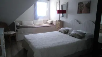Un ou plusieurs lits dans un hébergement de l'établissement Résidence Le Nelson - PORNICHET FACE MER ACCES DIRECT A LA PLAGE MAE-9451