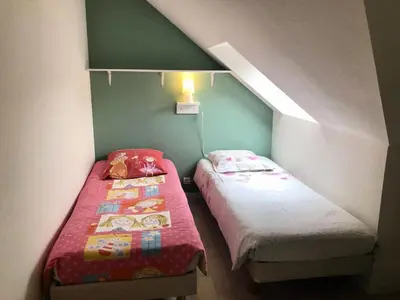 Un ou plusieurs lits dans un hébergement de l'établissement Résidence Le Trimaran - Location de Vacances - PORNICHET - APPARTEMENT QUARTIER BONNE SOURCE MAE-2931