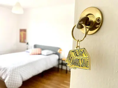 Un ou plusieurs lits dans un hébergement de l'établissement NaonedLoft au Coeur de la Ville