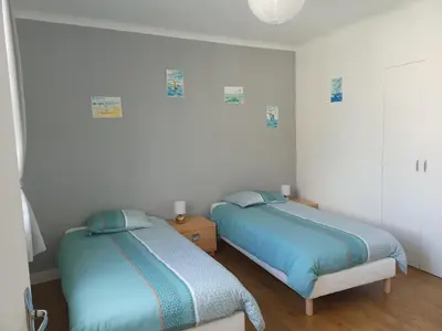 Un ou plusieurs lits dans un hébergement de l'établissement Maison de bourg