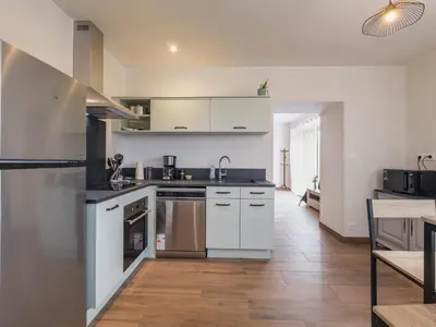 Cuisine ou kitchenette dans l'établissement Gîte au calme avec terrasse, proche Nantes - FR-1-306-1301