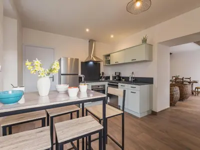 Cuisine ou kitchenette dans l'établissement Gîte au calme avec terrasse, proche Nantes - FR-1-306-1301