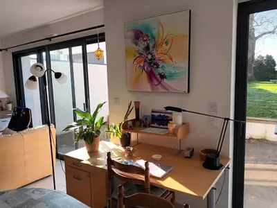Coin salon dans l'établissement Maison entre Nantes et l'océan