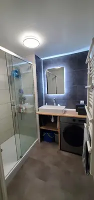 Salle de bains dans l'établissement Mes vacances à la mer