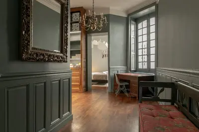 Un ou plusieurs lits dans un hébergement de l'établissement Le Turenne - Appartement 5 étoiles - hypercentre - parking privé