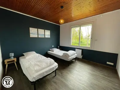 Un ou plusieurs lits dans un hébergement de l'établissement Gîte rustique dans le Marais breton vendéen, proche plages - FR-1-426-575