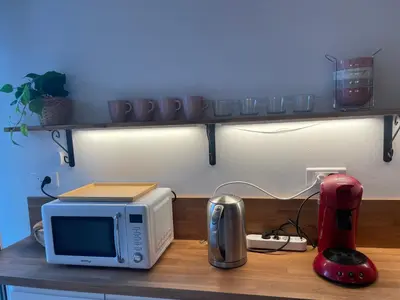 Cuisine ou kitchenette dans l'établissement Logis Cosy plage à pied