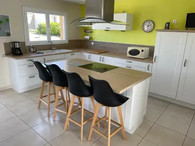 Cuisine ou kitchenette dans l'établissement maison individuelle