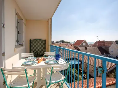 Balcon ou terrasse dans l'établissement Apartment Les Tilleuls-3 by Interhome
