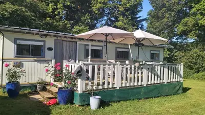 Jardin de l'établissement Cabane du lac