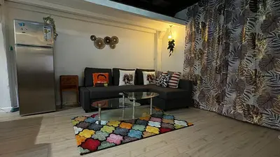 Coin salon dans l'établissement Cosy loft au coeur de Nantes centre ville