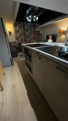 Cuisine ou kitchenette dans l'établissement Cosy loft au coeur de Nantes centre ville