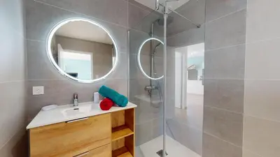 Salle de bains dans l'établissement La Petite Vague
