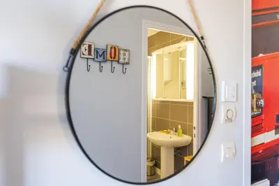 Salle de bains dans l'établissement le petit indus