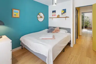 Un ou plusieurs lits dans un hébergement de l'établissement Loft sur l'Erdre à 2 pas du Centre ville