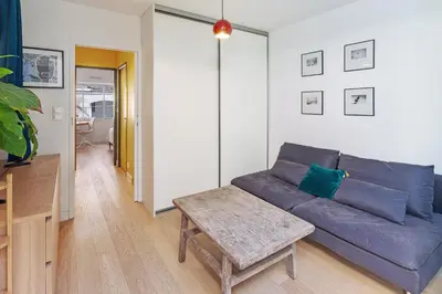 Cuisine ou kitchenette dans l'établissement Loft sur l'Erdre à 2 pas du Centre ville