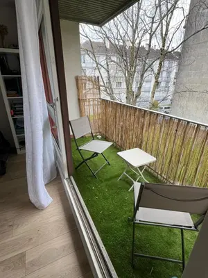 Balcon ou terrasse dans l'établissement Les Tulipiers