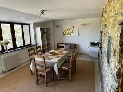 Coin salon dans l'établissement Kastellbriant Cottage