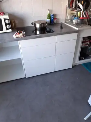 Cuisine ou kitchenette dans l'établissement Chambre unique tranquillité