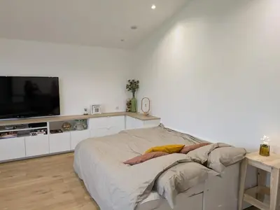 Télévision ou salle de divertissement dans l'établissement Agréable dépendance !