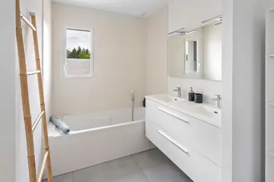 Salle de bains dans l'établissement La Grande Fouques - Calme & Confortable