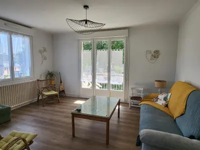 Coin salon dans l'établissement La maison des étoiles
