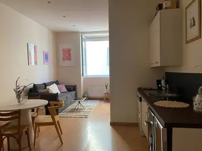 Cuisine ou kitchenette dans l'établissement Studio hyper centre Angers