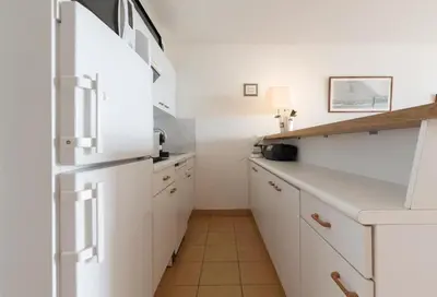 Cuisine ou kitchenette dans l'établissement L'Athéna By Tranquil at Home