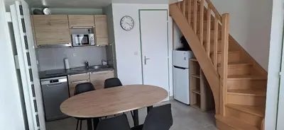 Cuisine ou kitchenette dans l'établissement Domaine