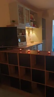 Cuisine ou kitchenette dans l'établissement La BK'ne studio 2 à 4 personnes