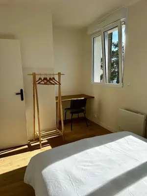 Un ou plusieurs lits dans un hébergement de l'établissement Maison contemporaine à Saint-Léonard
