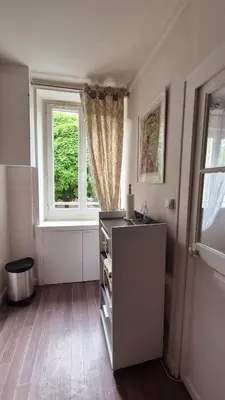 Cuisine ou kitchenette dans l'établissement Naoned Station