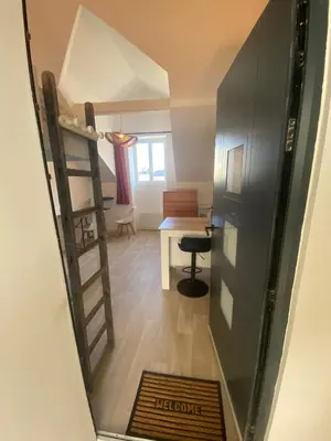 Un ou plusieurs lits dans un hébergement de l'établissement STUDIO 22M2 Neuf CENTRE VILLE de NANTES à 100m de la Cathédrale