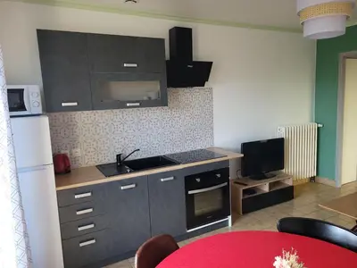 Cuisine ou kitchenette dans l'établissement kerNowen