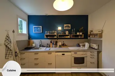 Cuisine ou kitchenette dans l'établissement La Maison Brévinoise, Pines