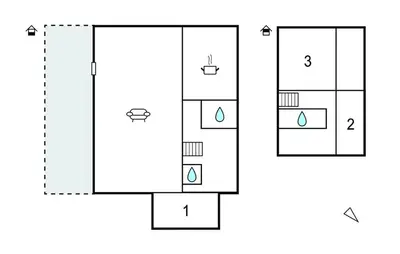Plan de l'établissement Charmante Maison Proche Mer