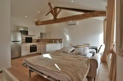 Cuisine ou kitchenette dans l'établissement Cozy appartement