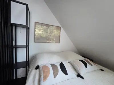 Un ou plusieurs lits dans un hébergement de l'établissement Studio Neuf 23m² Proche Plage et Centre Tout Inclus - FR-1-364-183