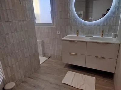Salle de bains dans l'établissement Chambres d'hôtes