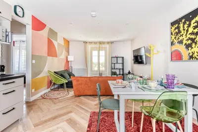 Cuisine ou kitchenette dans l'établissement Le Refuge Rétro - Hyper Centre & Douillet